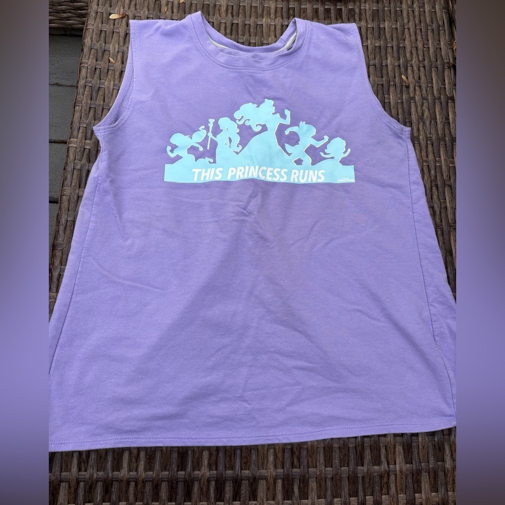Disney This Princess Runs Muscle Tank Top - size medium